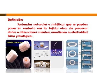 Biomateriales | PPTX