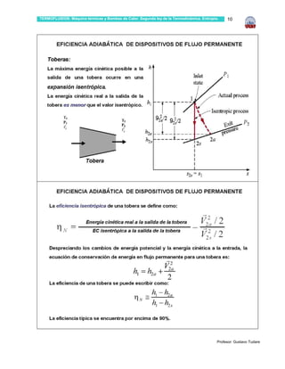 TERMOFLUIDOS: Máquina térmicas y Bombas de Calor. Segunda ley de la Termodinámica. Entropía.    10




                                                                                           Profesor: Gustavo Tudare
 
