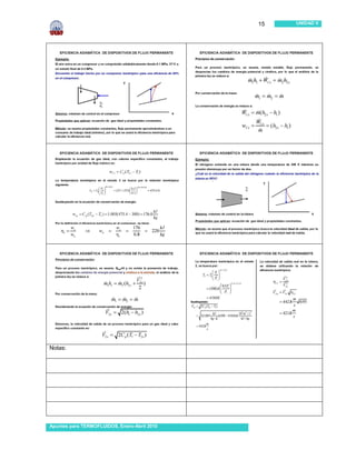 15   UNIDAD V




Notas:




Apuntes para TERMOFLUIDOS, Enero-Abril 2010
 