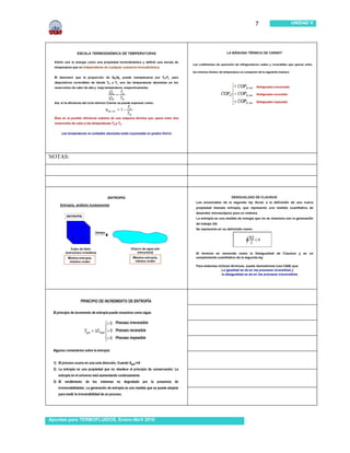 7   UNIDAD V




NOTAS:




Apuntes para TERMOFLUIDOS, Enero-Abril 2010
 