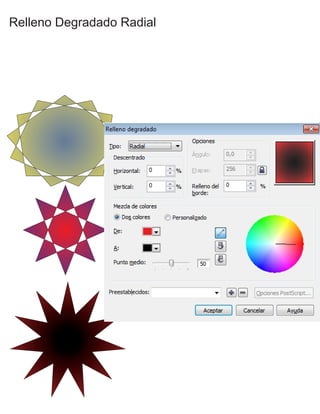Relleno Degradado Radial
 