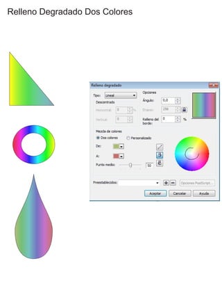 Relleno Degradado Dos Colores
 