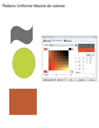 Relleno Uniforme Mezcla de colores
 