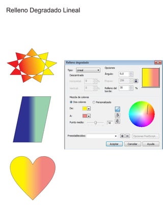 Relleno Degradado Lineal
 