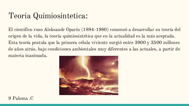 Unidad 5:origen de los seres vivos
