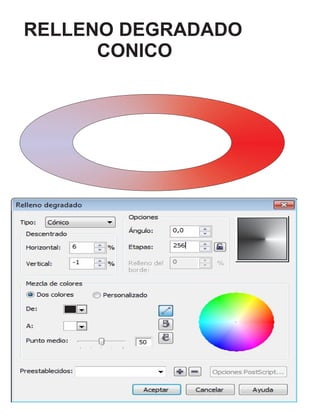 RELLENO DEGRADADO 
CONICO 
 