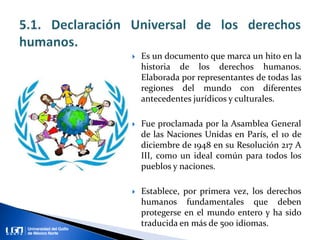 Unidad 5 Derechos humanos | PPTX