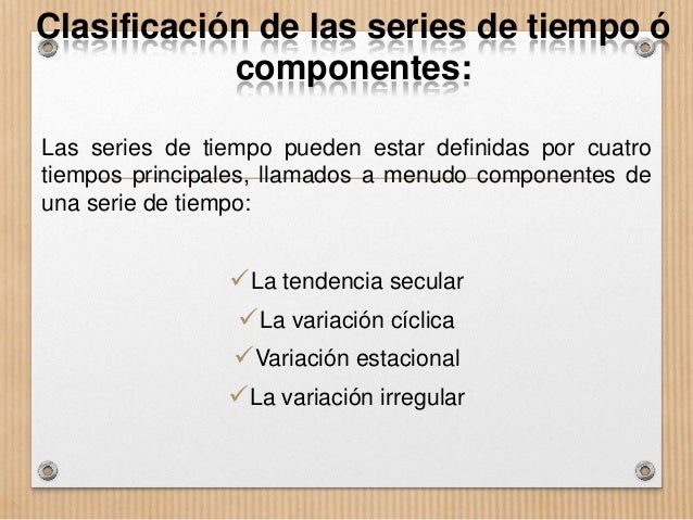 Unidad #5 MODELO CLÁSICO DE SERIES DE TIEMPO