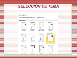 SELECCIÓN DE TEMA
 