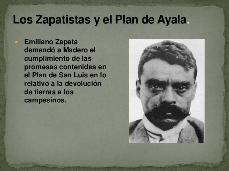 Que Expresaban Los Zapatistas Con El Plan De Ayala es.slideshare.net