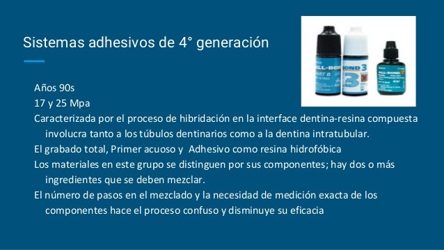 Adhesivos De Cuarta Generacion En Odontologia www.slideshare.net