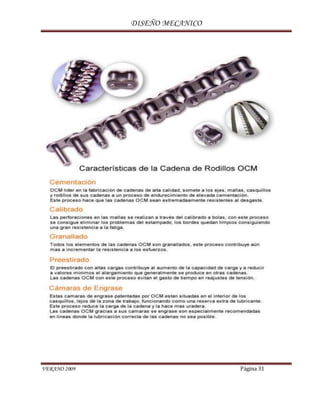 DISEÑO MECANICO
VERANO 2009 Página 31
 