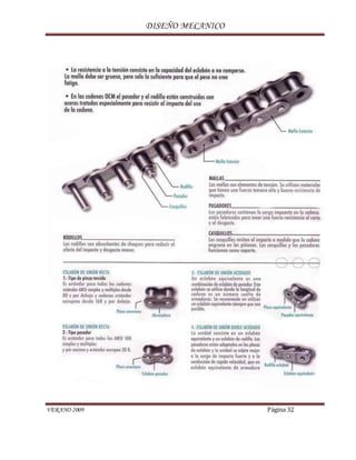 DISEÑO MECANICO
VERANO 2009 Página 32
 