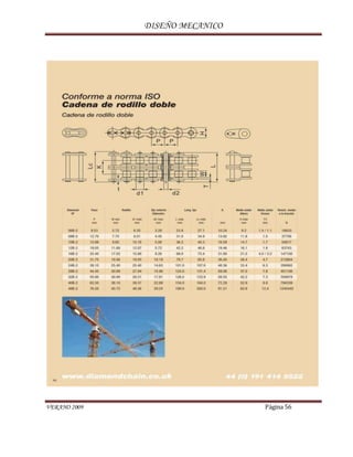 DISEÑO MECANICO
VERANO 2009 Página 56
 