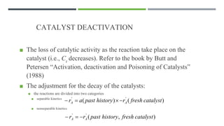 Advanced Chemical Reaction Engineering: Catalytic Reactions, Reactor ...