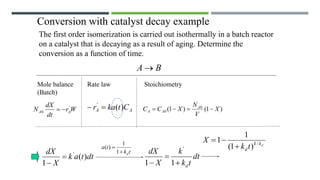 Advanced Chemical Reaction Engineering: Catalytic Reactions, Reactor ...