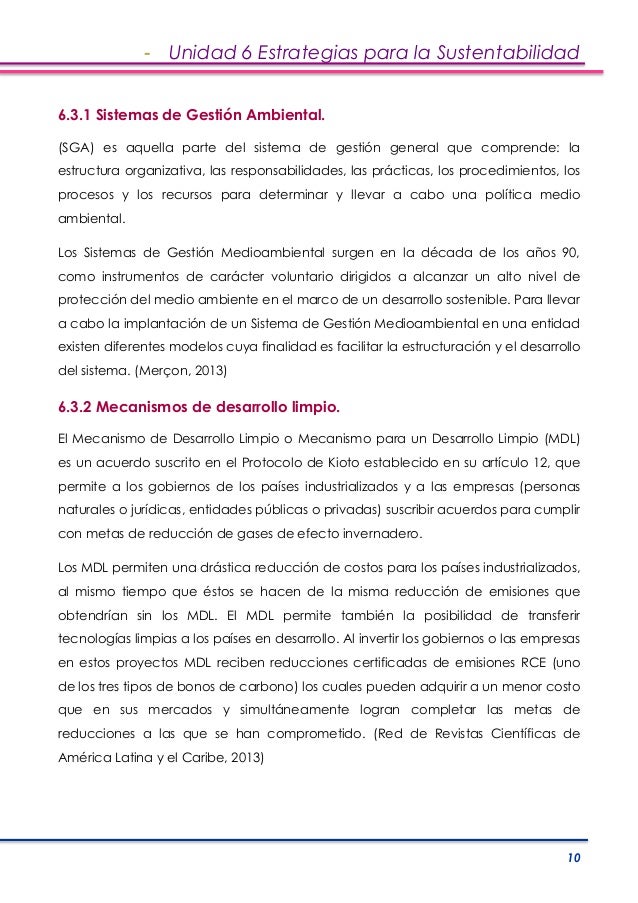 Unidad 6 estrategias para la sustentabilidad