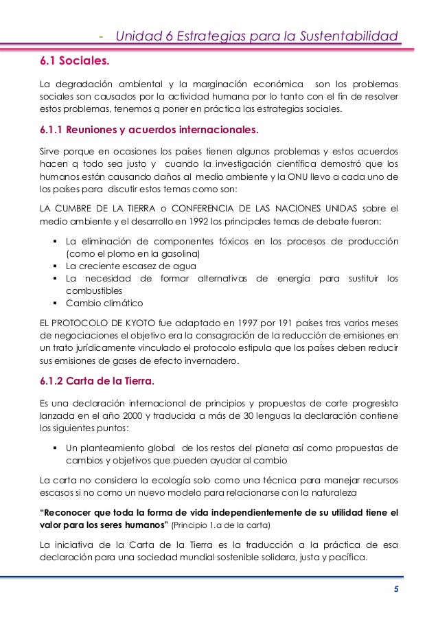 Unidad 6 estrategias para la sustentabilidad