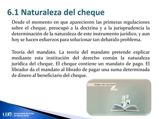 Unidad 6. El cheque | PPTX