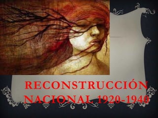 RECONSTRUCCIÓN
NACIONAL 1920-1940
 