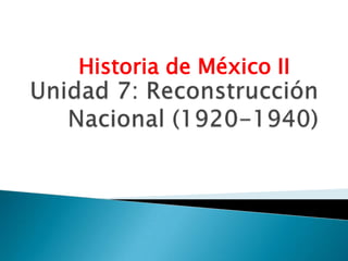 Historia de México II