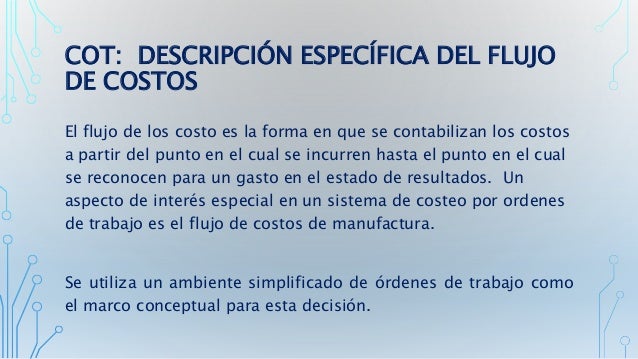 Unidad 7. Costeo por Ordenes de Trabajo