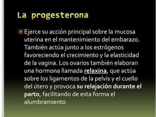 La médula suprarrenalLa adrenalina y La noradrenalinaEstas sustancias estimulan la actividad del corazón, aumentan la tensión arterial, y actúan sobre la contracción y dilatación de los vasos sanguíneos y la musculatura. 