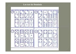 Los test de Dominós
 