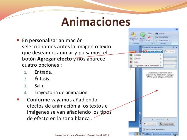 Resultado de imagen para insertar animaciones en power point 7