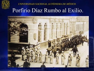 Porfirio Díaz Rumbo al Exilio.
 