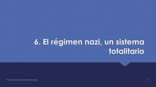 6. El régimen nazi, un sistema
totalitario
Profesor: Javier Anzano//Ciencias 2.0ciales 35
 