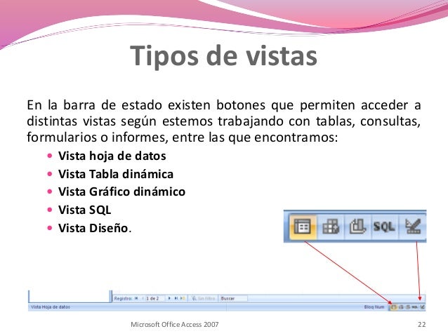 Vista Microsoft Access
