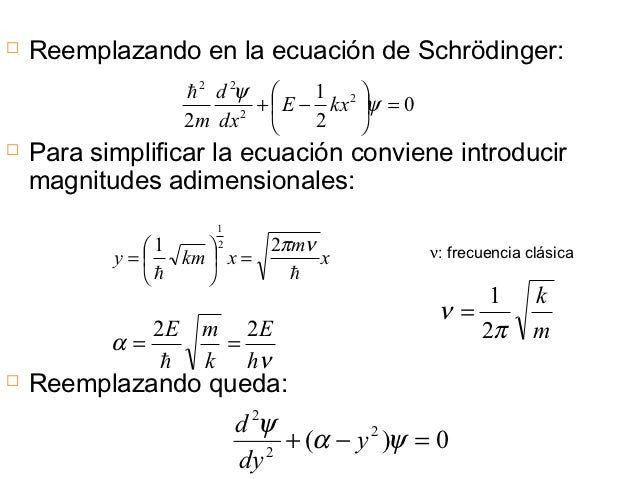 Ecuación de Schrodinger