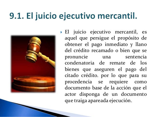 Juicio Ejecutivo Mercantil Codigo De Comercio www.slideshare.net