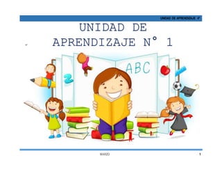 MARZO 1
UNIDAD DE APRENDIZAJE 4°

UNIDAD DE
APRENDIZAJE N° 1
 