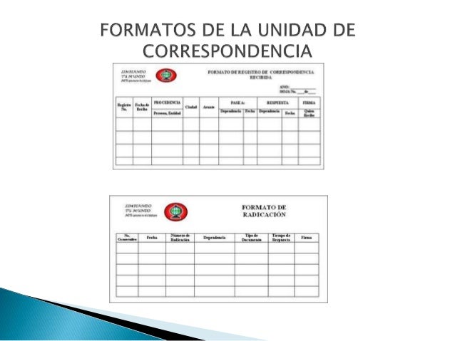 Unidad de correspondencia