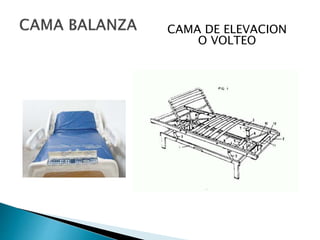CAMA DE ELEVACION
O VOLTEO
 