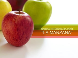 UNIDAD INTERDISCIPLINAR
“LA MANZANA”
 