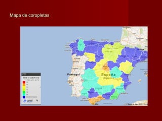 Mapa de coropletasMapa de coropletas
 