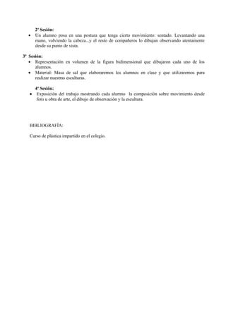 Unidad didáctica la figura humana bidimensional y tridimensional