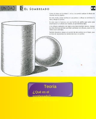 Teoría
¿Qué es el
sombreado?
¿Cómo se realiza?
 