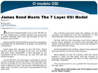 O modelo OSI Marco António PMMREI -  