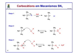 DQOI - UFC Prof. Nunes
43
Não confunda cinética e termodinâmica - são dois conceitos
completamente separados
Cinética x TermodinâmicaCinética x Termodinâmica
Coordenada da reação
Reagentes
Produtos
Coordenada da reação
Reagentes
Produtos
Cinética
(Velocidade da Reação)
Termodinâmica
(Equilíbrio)
 
