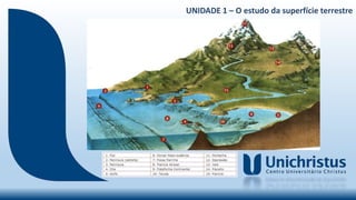UNIDADE 1 – O estudo da superfície terrestre
 