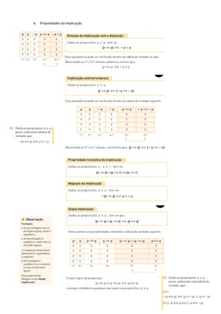 6
b. Propriedades da implicação
 