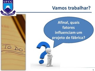 Aula 1 - Projeto de Fábrica e Layout 