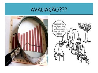 AVALIAÇÃO???
 