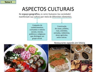 ASPECTOS CULTURAIS
Restaurante Japonês em Vitória
Tema 4
 