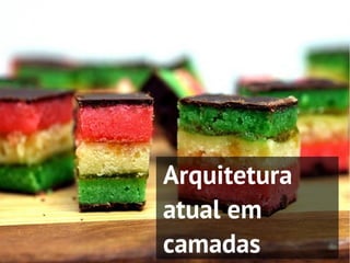 Arquitetura
atual em
camadas
 