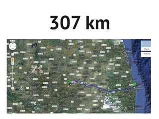 307 km
 